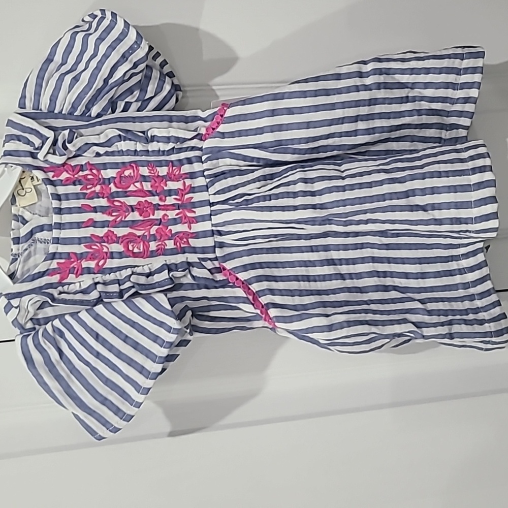 Jessica Simpson cotton baby dress with diaper cover